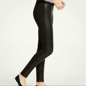 NWOT Ann Taylor faux leather ponte pants, size 2
